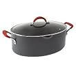 Rachael Ray Hard Anodized 8qt. Oval Pasta Pot Dishwasher Safe