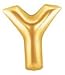 Betallic Large Y Shaped Balloon, 40 Inch, Gold