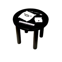Monokuro Boo Wooden Stool