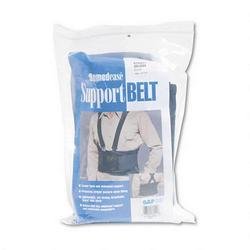 Office Product: Remedease Deluxe Back Support Belt, Size Small Fits Waist 24 30, Black