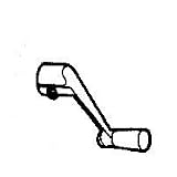 Stone Crank Handle, 3/8