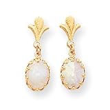 Sardelli - 14k Yellow Gold Opal Dangle Earrings