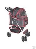 Classic Black 4 Wheel Pet Stroller