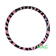 Animal Print Steering Wheel Cover - Zebra Pink