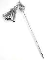 Sterling Silver Twisted Hair Stick w/ Gypsy Dangles