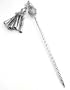 Sterling Silver Twisted Hair Stick w/ Gypsy Dangles