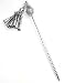 Sterling Silver Twisted Hair Stick w/ Gypsy Dangles