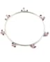 Baroni Pink Tourmaline & Rose Glass Cluster Bangle