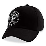 Harley-Davidson® Women's Crystal Skull Baseball Cap / Hat. Graphics with crystal embellishment. 99410-09VW
