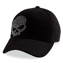 Harley-Davidson� Women's Crystal Skull Baseball Cap / Hat. Graphics with crystal embellishment. 99410-09VW