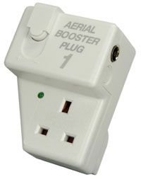 1 Way Plug In TV Aerial Booster / Amplifier [Silver Colour]