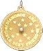 Diamonds Are a Girls Best Friend on Disc , 14K Gold Charm