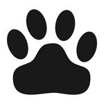 Amazon.com: Wild Cat Paw Print Stencil - 3 inch - 7.5 mil standard ...