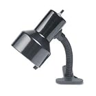 Catalina Lighting W1400BLK Clip-on flexible 6 gooseneck lamp with metal shade, black by Catalina