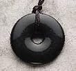 Teething Bling Pendant - Donut Shape (Onyx)