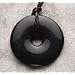 Teething Bling Donut Shaped Pendant Necklace (Onyx)