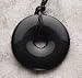 Teething Bling Donut Shaped Pendant Necklace (Onyx)