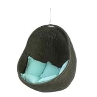 Urban Balance Cove Outdoor Hanging Chair with 5 Pillows, Ocean