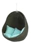 Urban Balance Cove Outdoor Hanging Chair with 5 Pillows, Ocean