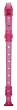 Yamaha YRS-20BP 3-Piece Transparent Soprano Recorder, Bubble Gum Pink