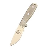 RAT Cutlery RC-3 Knife with OD Green Handle and Desert Tan Blade, ComboEdge