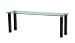Rectangular Glass Jeg Side Table 330 high 1120 x 300 clear Image