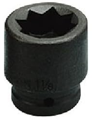 Armstrong 21-434 3/4-Inch Drive 8 Point 1-1/16-Inch Impact Socket