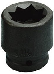 Armstrong 21-432 - 3/4in. Drive 8 Point Standard Impact Socket - 1in. - Armstrong Industrial - 21-432