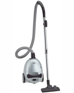 Fakir A 160 Bodenstaubsauger Öko Power, 2300 Watt Saugkraft bei max. 1600W Stromaufnahme / silber / Kompressormotor / Hartbodendüse / Fugendüse / Möbelbürste / HEPA-Filter