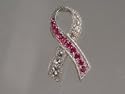 Swarovski&reg; Crystal Breast Cancer Awareness Pin