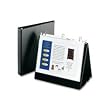 Easel Presentation Binder, Vinyl, Black