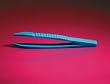 FORCEPS PLASTIC 4.5 INCH BLUE