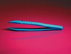 FORCEPS PLASTIC 4.5 INCH BLUE