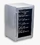 Whynter WC28S SNO 28 Bottle Wine Cooler, Platinum with Lock