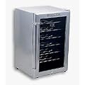 Whynter WC28S SNO 28 Bottle Wine Cooler, Platinum with Lock
