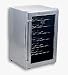 Whynter WC28S SNO 28 Bottle Wine Cooler, Platinum with Lock
