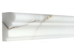 Calacatta Italian Marble 12" Chair Rail Honed