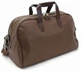 Mulholland Brothers Momentum Collection Leather Satchel Bag, Chocolate