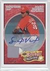 2008 Upper Deck Heroes Jersey Autograph Red #69 - Edinson Volquez/50