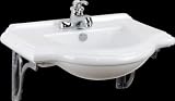 sinks White Vitreous China in. faucet