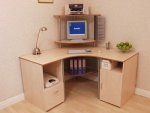 Hero Corner Workstation with File Pedestal and CPU Storage