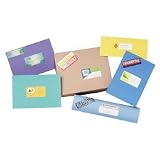 Avery 6871 White laser labels for color printing, 1-1/4 x 2-3/8 label, 450 labels/pack