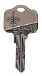 New Orleans Saints Kwikset KW1 House Key