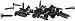 Ernie Ball Pickguard Screws 40-Pack Black
