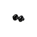 8 Gauge Black Acrylic Plug