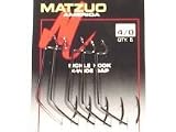 Matzuo Sickle X-Wide Gap Worm Hooks (Black Chrome, 4/0)