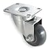 Industrial Grade 1UHZ5 Swivel Caster, 3 In, 300 Lb, Polyurethane