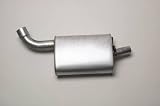 Dynomax 17765 Super Turbo Aluminized Steel 2 1/2 Inlet, 2 Outlet Muffler