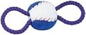 Tug n Talk Sports Talking Baseball Dog Toy with Rope