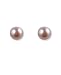 Fresh by Honora Cultured Freshwater Plum Pearl Button Earrings